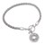 Sterling silver charm bracelet, 'Pis Bolong Coin' - Sterling Silver Coin Charm Bracelet Crafted in Bali (image 2c) thumbail