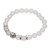 Quartz beaded stretch bracelet, 'Celuk Tradition in Clear' - Balinese Quartz and Sterling Silver Beaded Stretch Bracelet (image 2c) thumbail