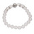 Quartz beaded stretch bracelet, 'Celuk Tradition in Clear' - Balinese Quartz and Sterling Silver Beaded Stretch Bracelet (image 2e) thumbail