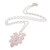 Rose quartz pendant necklace, 'Succulent' - Rose Quartz Beaded Cluster Pendant Necklace (image 2e) thumbail
