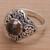 Smoky quartz cocktail ring, 'Perennial Glamour' - Balinese Smoky Quartz and Sterling Silver Cocktail Ring thumbail