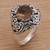 Smoky quartz cocktail ring, 'Perennial Glamour' - Balinese Smoky Quartz and Sterling Silver Cocktail Ring (image 2b) thumbail