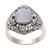 Rainbow moonstone cocktail ring, 'Perennial Glamour' - Balinese Rainbow Moonstone and Sterling Silver Cocktail Ring (image 2a) thumbail