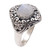 Rainbow moonstone cocktail ring, 'Perennial Glamour' - Balinese Rainbow Moonstone and Sterling Silver Cocktail Ring (image 2c) thumbail