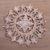 Wood relief panel, 'Jepun Bloom' - Hand Carved Suar Wood Jepun Flower Wall Relief Panel thumbail
