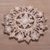 Wood relief panel, 'Jepun Bloom' - Hand Carved Suar Wood Jepun Flower Wall Relief Panel (image 2b) thumbail