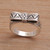 Sterling silver cocktail ring, 'Celuk Ribbon' - Balinese Handmade 925 Sterling Silver Ribbon Cocktail Ring thumbail