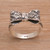Sterling silver cocktail ring, 'Templar Ribbon' - Artisan Crafted 925 Sterling Silver Ribbon Cocktail Ring (image 2b) thumbail