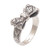 Sterling silver cocktail ring, 'Templar Ribbon' - Artisan Crafted 925 Sterling Silver Ribbon Cocktail Ring (image 2e) thumbail