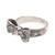 Sterling silver cocktail ring, 'Templar Ribbon' - Artisan Crafted 925 Sterling Silver Ribbon Cocktail Ring (image 2g) thumbail
