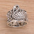 Sterling silver cocktail ring, 'Swan River' - Artisan Crafted 925 Sterling Silver Swan Cocktail Ring (image 2b) thumbail