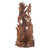 Wood statuette, 'Sarasvati Goddess' - Sarasvati Hindu Goddess Hand Carved Suar Wood Statuette (image 2f) thumbail