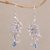 Blue topaz dangle earrings, 'Beloved Butterfly' - Blue Topaz and Sterling Silver Butterfly Dangle Earrings thumbail