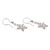 Sterling silver filigree dangle earrings, 'Enchanting Star' - Javanese Filigree Sterling Silver Star Dangle Earrings (image 2c) thumbail