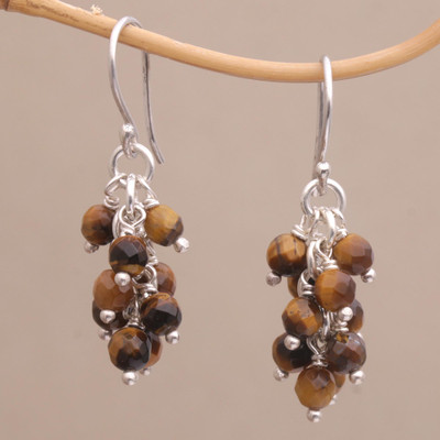 Tigers eye cluster earrings, Natural Shores
