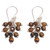 Tiger's eye cluster earrings, 'Natural Shores' - Tiger's Eye and Sterling Silver Cluster Earrings from Bali (image 2c) thumbail