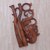 Wood wall relief panel, 'Beneath the Forest' - Wood Wall Relief Panel Hand Carved in Bali thumbail