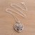 Sterling silver pendant necklace, 'Rangda's Heart' - 925 Sterling Silver Guardian Rangda Heart Pendant Necklace (image 2c) thumbail