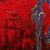 'Buto Spirit' - Signed Modern Painting in Red of a Javanese Spirit (image 2b) thumbail