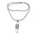 Quartz pendant necklace, 'Shard of Love' - Natural Quartz and Silver Pendant Necklace from Bali (image 2a) thumbail