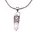 Quartz pendant necklace, 'Shard of Love' - Natural Quartz and Silver Pendant Necklace from Bali (image 2d) thumbail