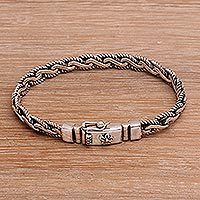 Sterling silver chain bracelet,