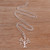 Sterling silver pendant necklace, 'Dainty Bark' - Sterling Silver Tree Pendant Necklace from Indonesia (image 2c) thumbail