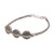 Gold accented sterling silver link bracelet, 'Line of Fate' - Gold Accented Sterling Silver Link Bracelet from Bali (image 2d) thumbail