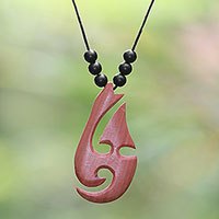 Onyx pendant necklace,