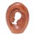Wood sculpture, 'Love Portal' - Romantic Hand-Carved Faces of Couple Suar Wood Sculpture (image 2a) thumbail