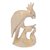 Wood sculpture, 'Majestic Cockatoo' - Majestic Cockatoo and Tree Branch Crocodile Wood Sculpture (image 2a) thumbail