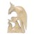 Wood sculpture, 'Majestic Cockatoo' - Majestic Cockatoo and Tree Branch Crocodile Wood Sculpture (image 2c) thumbail