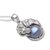 Cultured pearl pendant necklace, 'Panther Power in Blue' - Cultured Pearl Panther Pendant Necklace in Blue from Bali (image 2e) thumbail