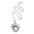 Cultured pearl pendant necklace, 'Panther Power' - Cultured Pearl Panther Pendant Necklace from Bali (image 2d) thumbail