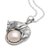 Cultured pearl pendant necklace, 'Panther Power' - Cultured Pearl Panther Pendant Necklace from Bali (image 2e) thumbail