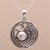 Cultured pearl pendant necklace, 'Peacock Throne' - Cultured Pearl Peacock Pendant Necklace from Bali thumbail