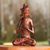 Wood sculpture, 'Praying Bridegroom' - Hand-Carved Suar Wood Praying Balinese Groom Sculpture thumbail