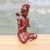 Wood sculpture, 'Praying Bridegroom' - Hand-Carved Suar Wood Praying Balinese Groom Sculpture (image 2c) thumbail