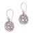 Gold-accented blue topaz dangle earrings, 'Jungle Diamonds' - Sterling Silver Blue Topaz Dangle Earrings with Gold Accents (image 2a) thumbail