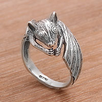 Sterling silver cocktail ring, Beautiful Bat