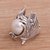 Cultured pearl cocktail ring, 'Garuda Pearl in White' - Cultured Pearl and Sterling Silver Wings Cocktail Ring (image 2c) thumbail
