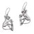 Sterling Silver, 'Bojog Kual' - Sterling Silver Bojog Kual Naughty Monkey Dangle Earrings (image 2a) thumbail