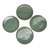 Ceramic dinner plates, 'Banana Vibes' (set of 4) - Ceramic Banana Leaf Dinner Plates (Set of 4) from Bali (image 2a) thumbail