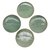 Ceramic dessert plates, 'Banana Vibes' (set of 4) - Ceramic Banana Leaf Dessert Plates (Set of 4) from Bali (image 2c) thumbail