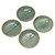 Ceramic condiment bowls, 'Banana Vibes' (set of 4) - Ceramic Banana Leaf Condiment Bowls (Set of 4) (image 2e) thumbail