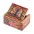 Wood mini jewelry box, 'Butterfly Paradise' - Hand Painted Mini Jewelry Box with Butterfly Motif (image 2f) thumbail