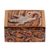 Wood mini jewelry box, 'Gecko Forest' - Gecko-Themed Wood Mini Jewelry Box from Bali (image 2d) thumbail