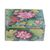 Wood mini jewelry box, 'Lily Pond' - Handcrafted Mini Jewelry Box with Floral Motif (image 2e) thumbail