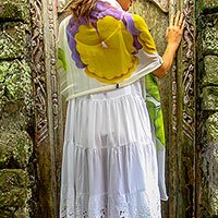 Silk shawl,