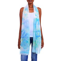 Silk shawl,